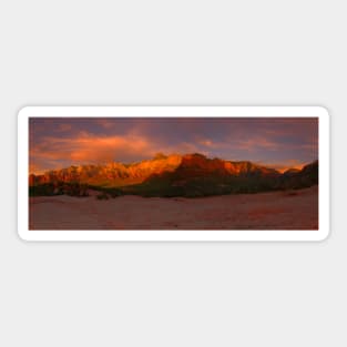 Sedona Red Rocks Sunset Panorama_WGC Sticker